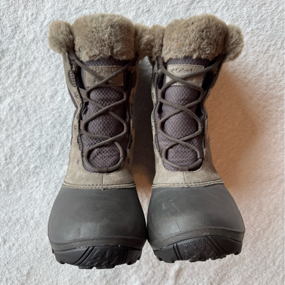 Columbia Gray Winter Boots with Fur Lining
